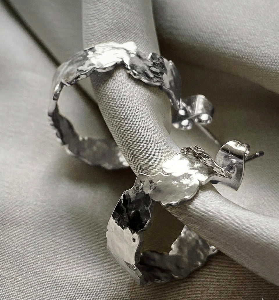 Aros corrugados Silver
