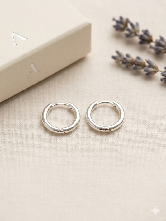 Argollas Silver 12mm