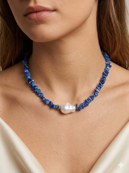 Collar alice lapizlazuli