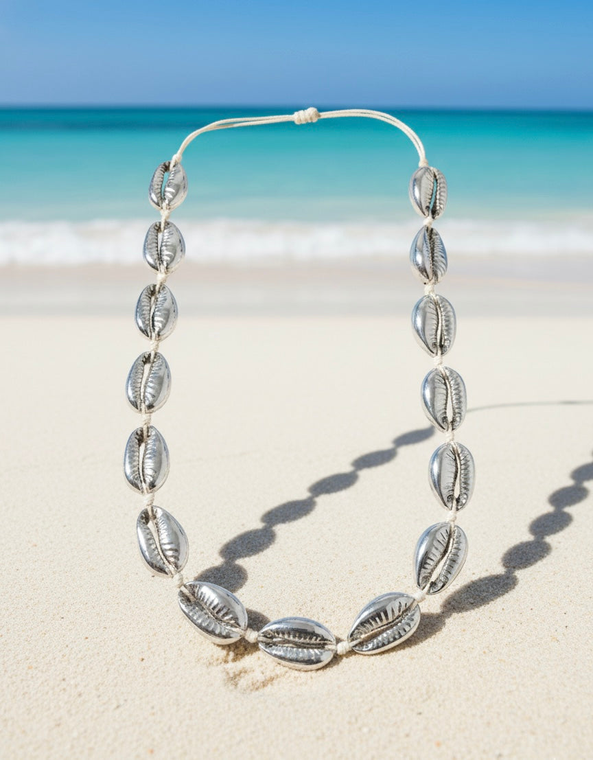 Collar conchas caracol Silver