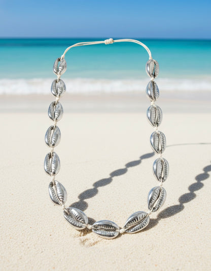 Collar conchas caracol Silver