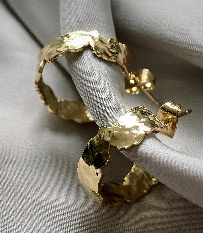 Aros corrugados gold