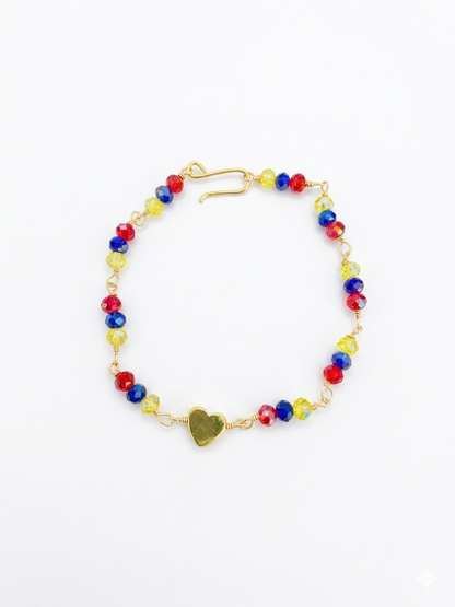Pulsera Vzla en Cristsles