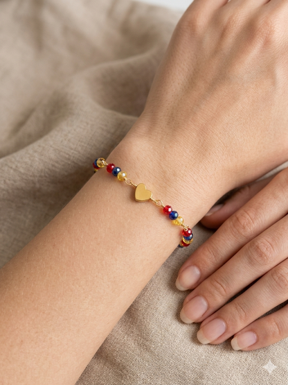 Pulsera Vzla en Cristsles