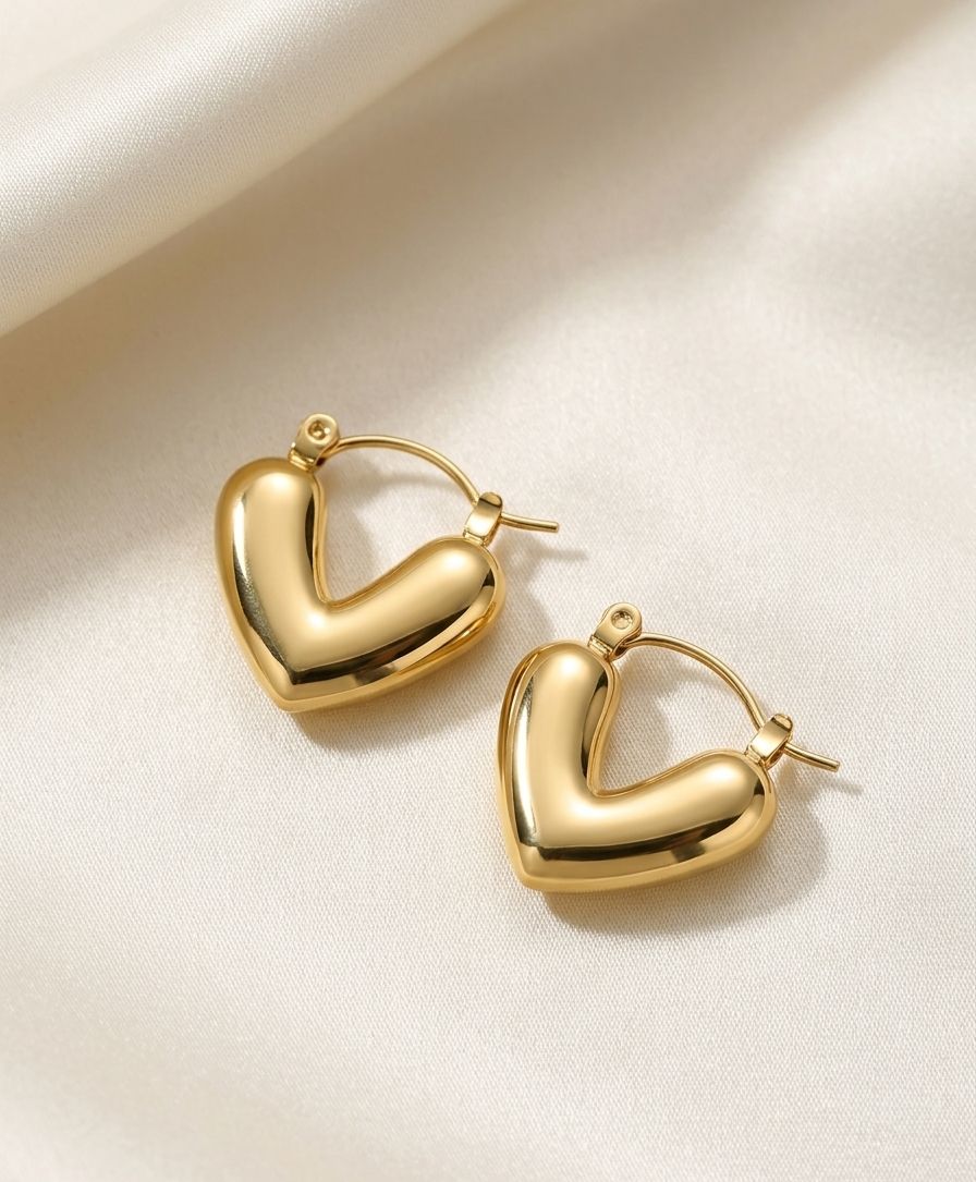 AROS ARGOLLAS CORAZONES GOLD